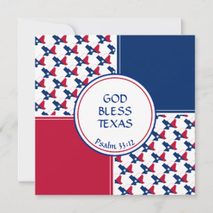 Tarjeta Festiva TEXAS FLAG Personalizado Saludo de cumpleaños