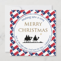 TEXAS FLAG Tres sabios Navidades de TEXAN