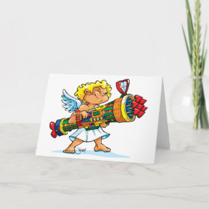 Tarjeta Festiva Texto de Card_Rambo Cupid_No de Sevigny_Valentine