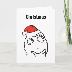 Tarjeta Festiva Texto de encargo de Christmas Le Me Memes Thinkin
