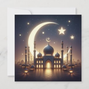 Tarjeta Festiva Texto de salutaciones personalizables Eid Mubarak