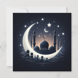 Tarjeta Festiva Texto de salutaciones personalizables Eid Mubarak