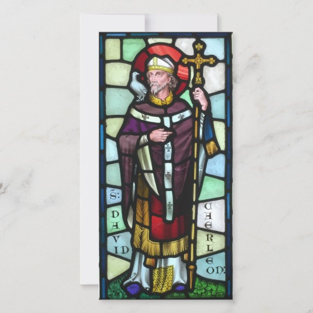 Tarjeta Festiva Texto del personalizado del día de David del santo (Anverso)