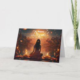 Tarjeta Festiva texto personalizado 🤩 Feliz Diwali