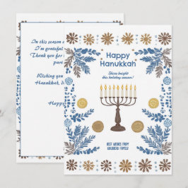 Tarjeta Festiva Texto personalizado "Luminoso Festival de las Luce