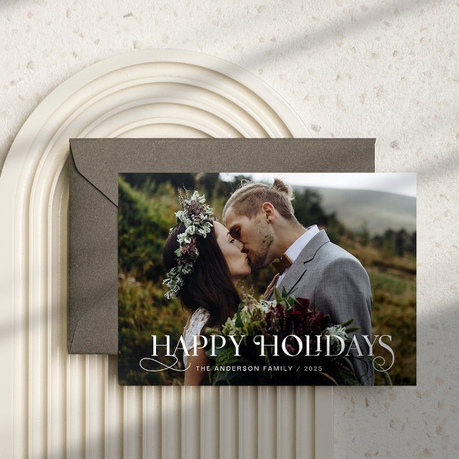 Tarjeta Festiva Texto y fotos de estilo único | Felices fiestas (Subido por el creador)