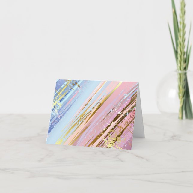 Tarjeta Festiva Textured Pink Background (Anverso)