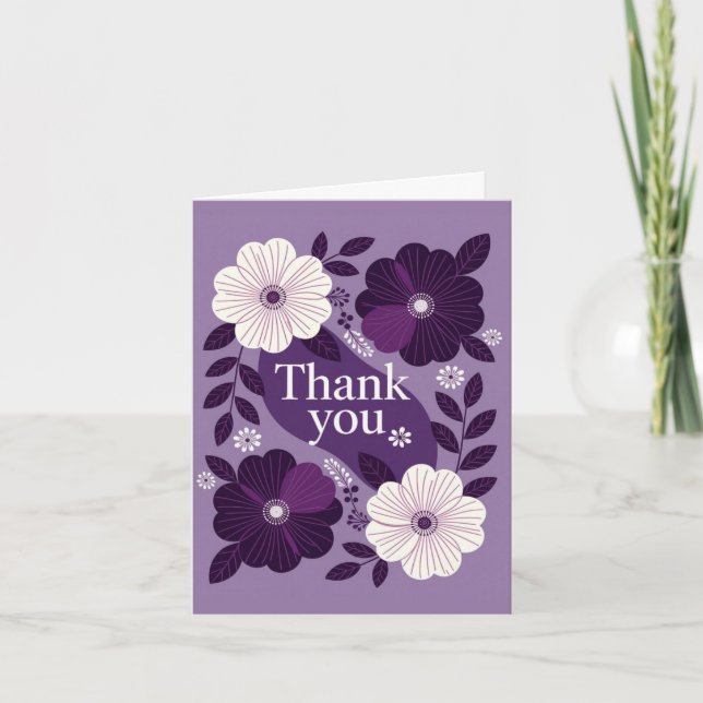Tarjeta Festiva Thank You Card (Anverso)