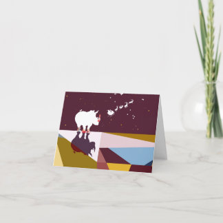 Tarjeta Festiva thank you santa