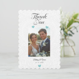 Tarjeta Festiva Thank You - Wedding Card