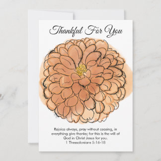 Tarjeta Festiva Thankful Greeting Card