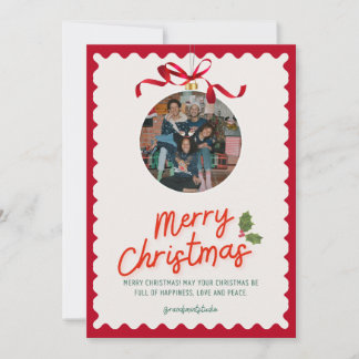 Tarjeta Festiva Thanku card