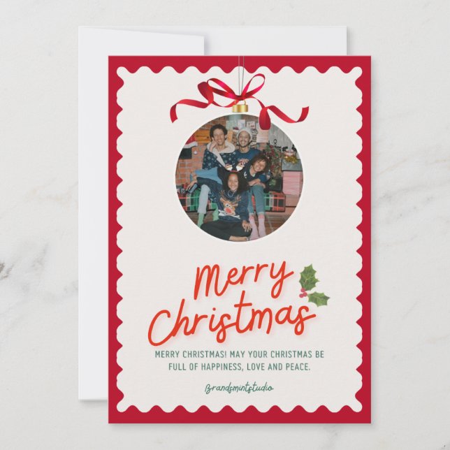 Tarjeta Festiva Thanku card (Anverso)