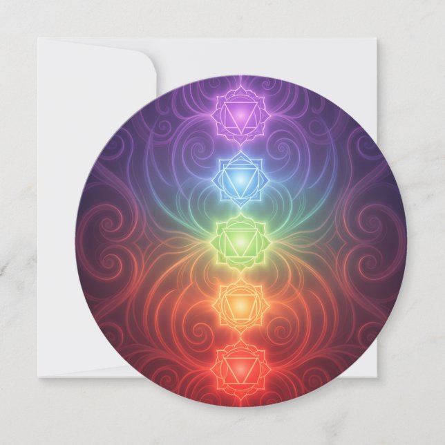 Tarjeta Festiva The 7 Chakras´9 (Anverso)