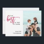 Tarjeta Festiva The Best is Yet to Come Modern Photo Christmas<br><div class="desc">The Best is Yet to Come Modern Photo Christmas Card is great way to send holiday wishes to your friends and family showcasing a favorite image of yours.</div>