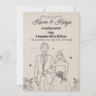 Tarjeta Festiva The bond of a lifetime: a wedding invitation
