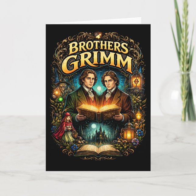 Tarjeta Festiva The Brothers Grimm (Anverso)