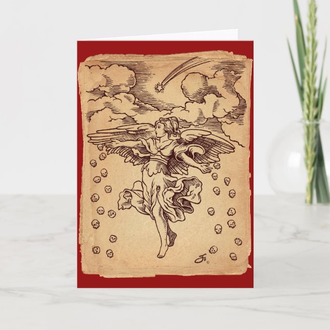 Tarjeta Festiva The Christmas Angel of Death (Anverso)