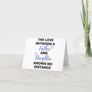 Tarjeta Festiva The Love Between A Father And Daughter Black