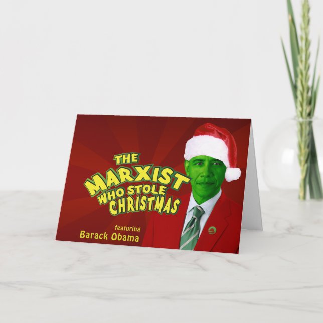 Tarjeta Festiva The Marxist Who Stole Christmas (Anverso)