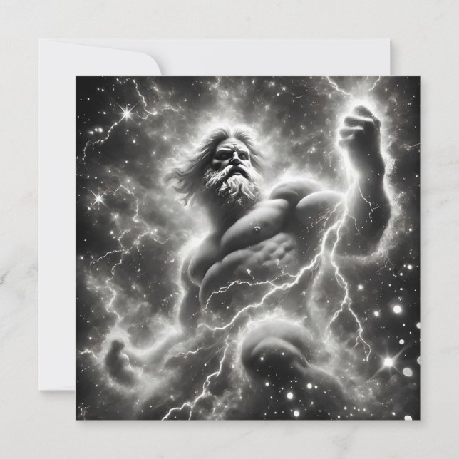 Tarjeta Festiva  the mighty zeus (Anverso)