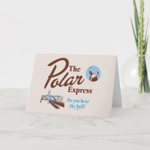 Tarjeta Festiva The Polar Express "¿Oyes la campana?" Retro