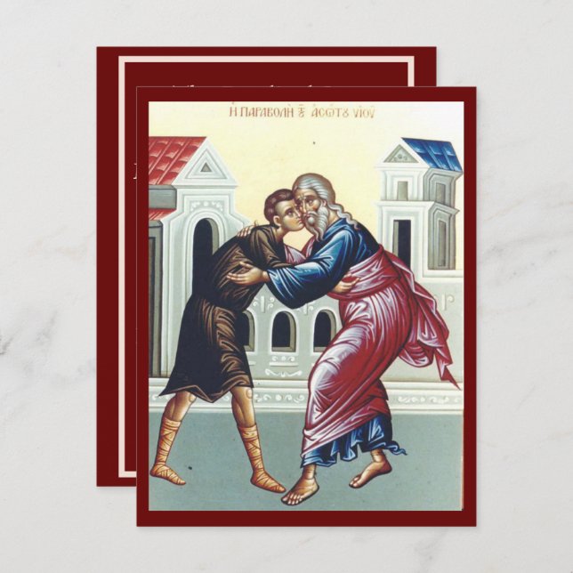 Tarjeta Festiva The Prodigal Son prayer card (Anverso / Reverso)