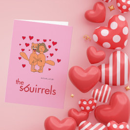 Tarjeta Festiva The Sbuirrels Ed and Mary Valentine