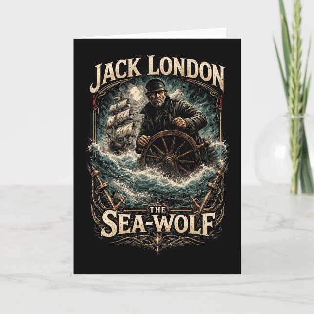 Tarjeta Festiva The Sea-Wolf (Anverso)