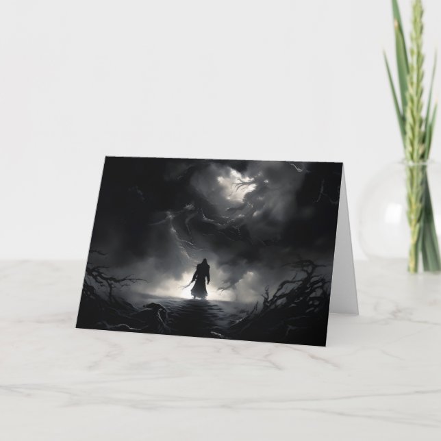 Tarjeta Festiva The Stormwalker Halloween (Anverso)