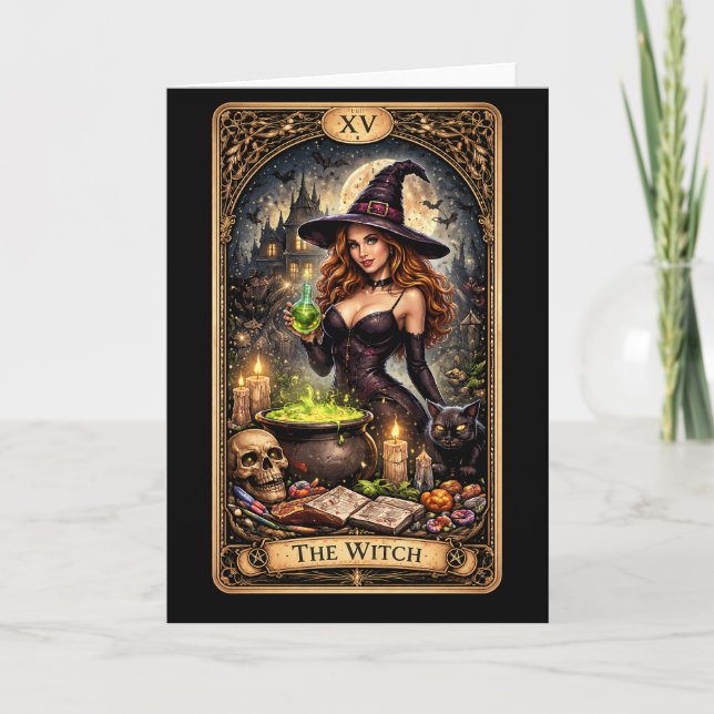 Tarjeta Festiva The Witch’s Brew (Anverso)