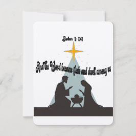 Tarjeta Festiva The Word became flesh