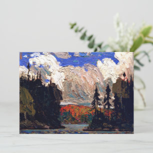 Tarjeta Festiva Thomson - Abeto negro en otoño