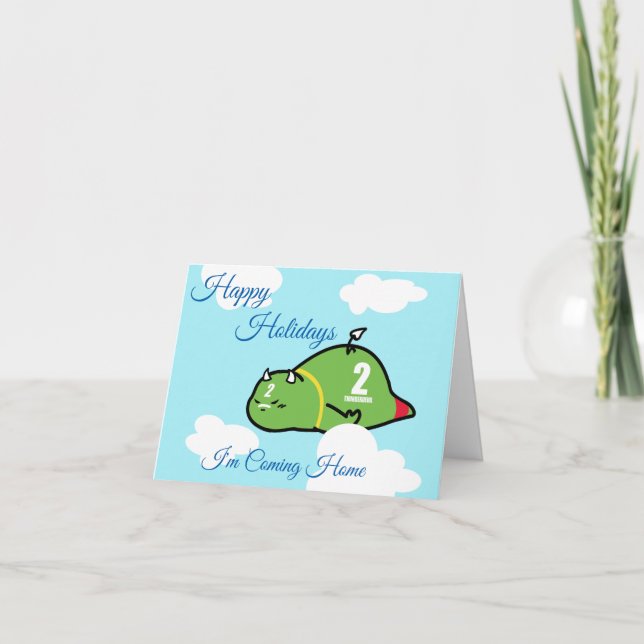 Tarjeta Festiva THUNDERDEVIL vuelve a casa (Anverso)