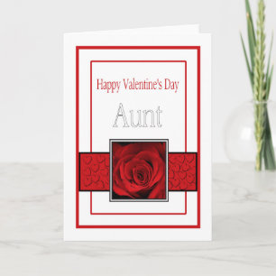 Tarjeta Festiva Tía Rosas del Día de San Valentín
