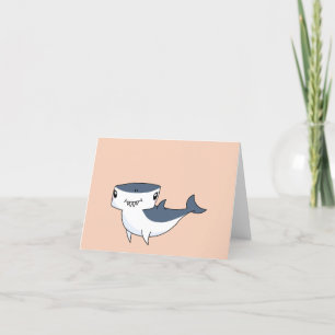 Tarjeta Festiva Tiburón Cute Hammerhead personalizable