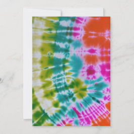 Tarjeta Festiva Tie Dye