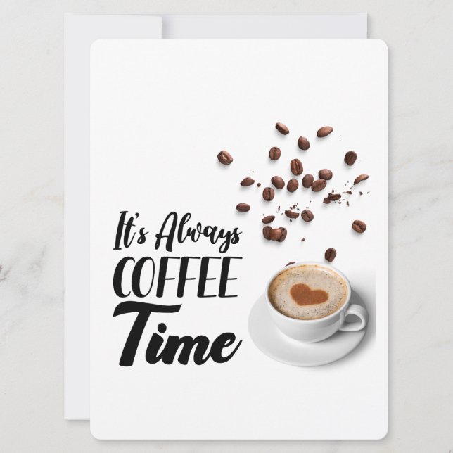TARJETA FESTIVA TIEMPO DE CAFÉ (Anverso)