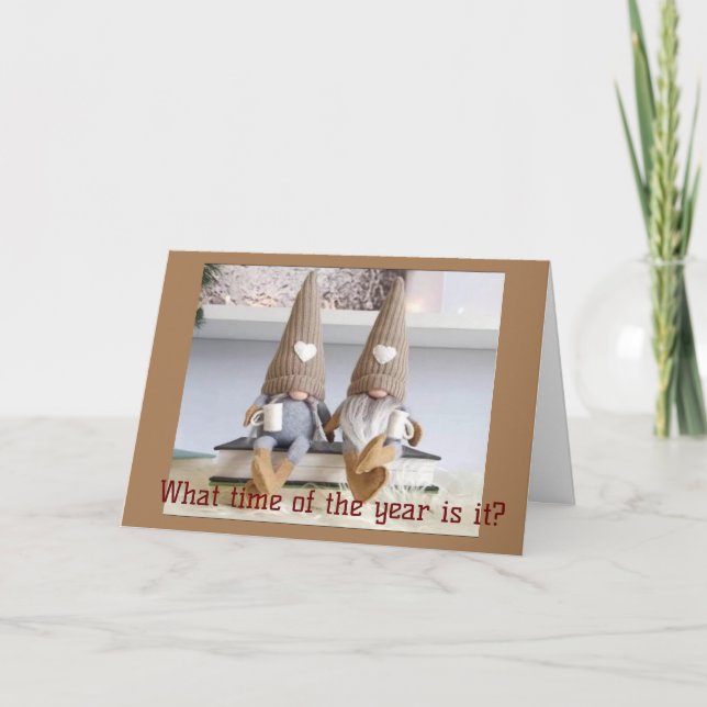 TARJETA FESTIVA ¡TIEMPO DE DECIRTE **FEROSAS NAVIDAD*** A TI! (Anverso)