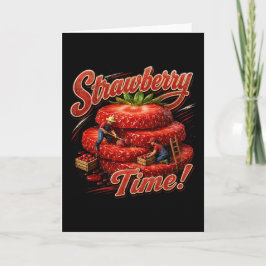 Tarjeta Festiva ¡Tiempo de Fresas!
