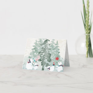 Tarjeta Festiva Tiempo de los navidades con osos polares