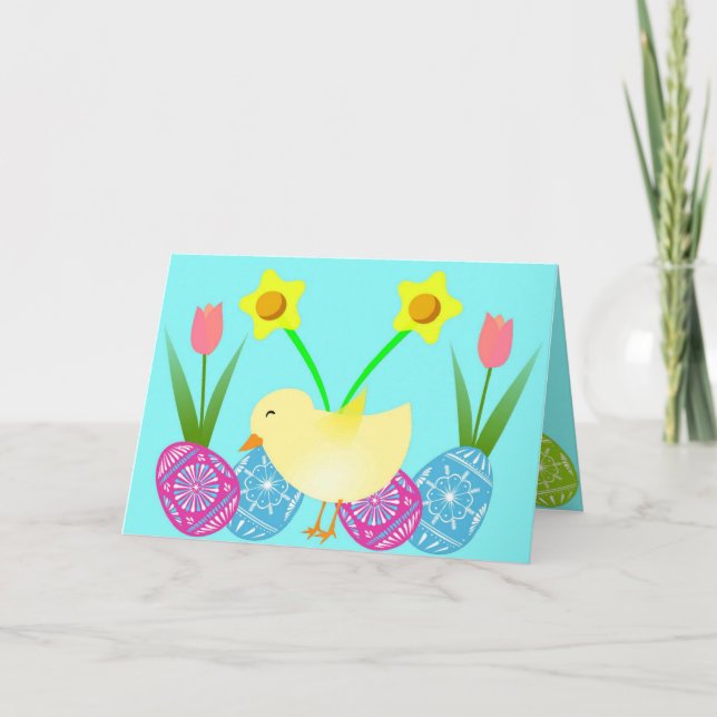 Tarjeta Festiva Tiempo de Pascua (Anverso)