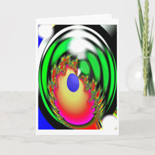 Tarjeta Festiva Tiempo de primavera a través de la tierra