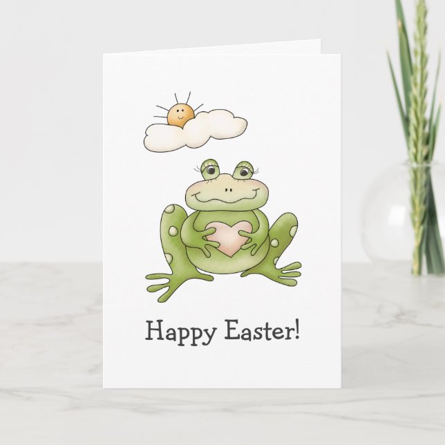 Tarjeta Festiva Tiempo de primavera ・ Rana (Anverso)
