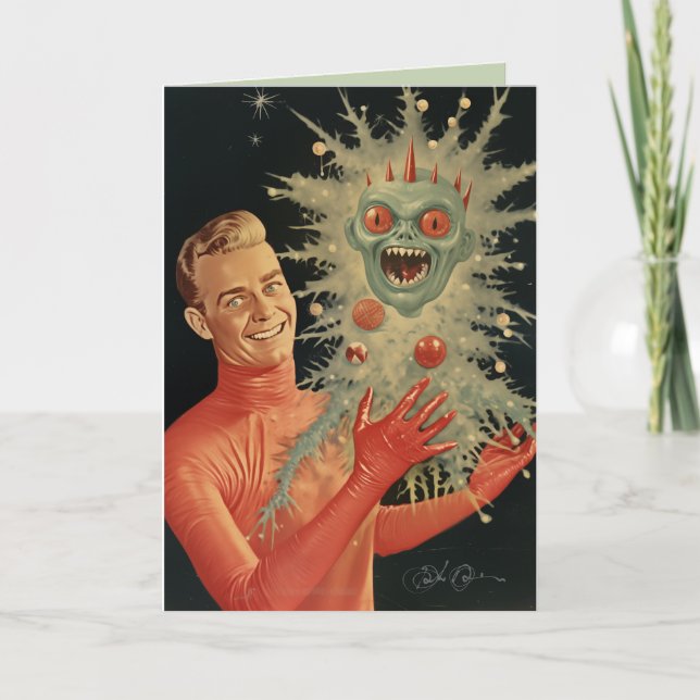 Tarjeta Festiva Tiempo de solsticio de invierno (Anverso)