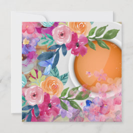 Tarjeta Festiva Tiempo de té