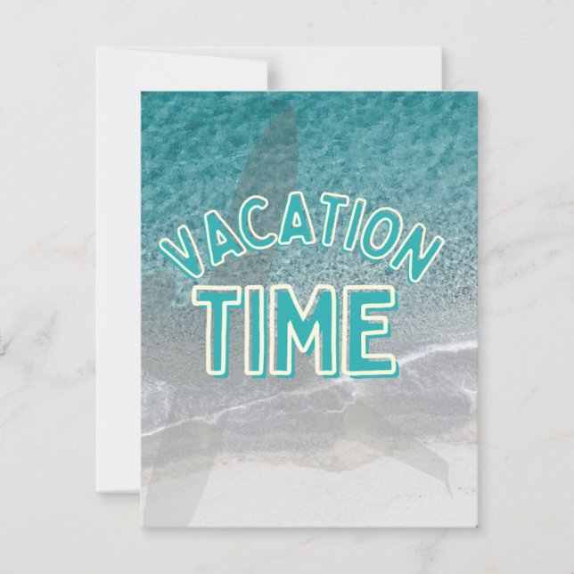 Tarjeta Festiva tiempo de vacaciones (Anverso)