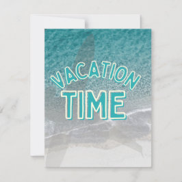 Tarjeta Festiva tiempo de vacaciones