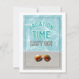 Tarjeta Festiva Tiempo de vacaciones, vamos