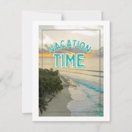 Tarjeta Festiva Tiempo de vacaciones, vamos